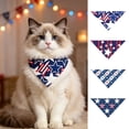 thumbnail image 7 of Patriotic Decorations - Pet Bandana,Red White and Blue Star Stripe Triangle Scarf,Festive Printed Bib for 250th Anniversary,Memory Day,Independence Day,24.8x16.93 Inch, 7 of 7