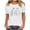 A43 White, variant on Funny Skull Heart Eye Graphic Tees for Women Halloween Spooky Print Casual Short Sleeve Crewneck T-Shirts Fall Gothic Party Tops Festive Holiday Shirts
