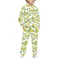 thumbnail image 3 of DISNIMO Yellow Lemon Hoodie And Pants Set for Girls Pullover Hoodies Size 4-5 Girls Hoodies Set for Boys Hoodie with Pockets for Girls Crew Neck Hoodie Fall Hoodie Sweatshirt for Girls Loose Fit, 3 of 7