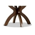 thumbnail image 4 of Tilde Modern and Contemporary Walnut Brown Finished 35-Inch-Wide Round Wood Dining Table, 4 of 5