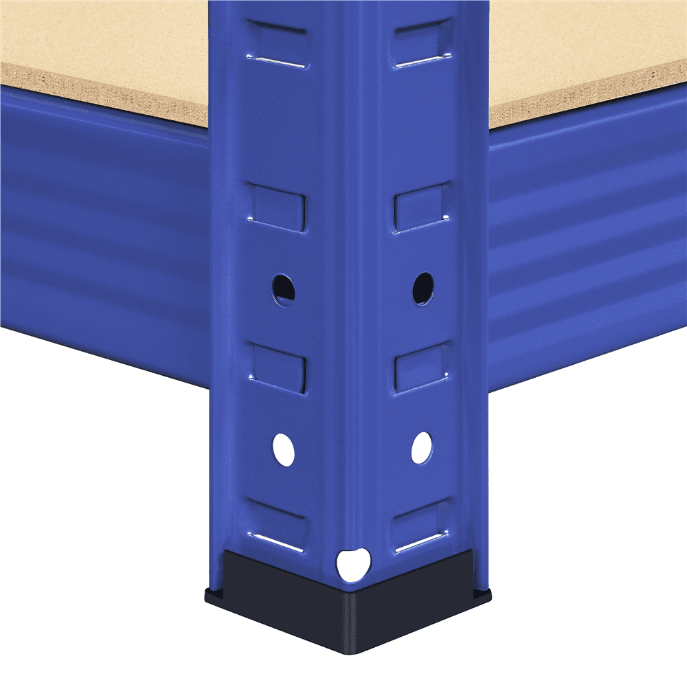 Alden Design 5-Shelf Boltless & Adjustable Steel Storage Shelf Unit, Blue