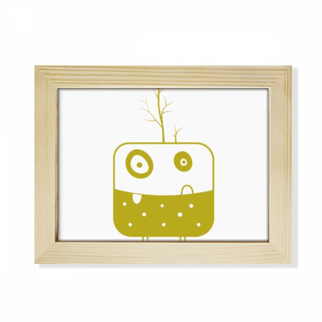 Universe Alien Monster Green Creature Desktop Photo Frame Picture Art Decoration Painting 6x8 inch