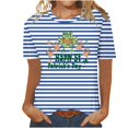 thumbnail image 1 of Camisetas Casuales de Mujer Nueva Moda Impresa Cuello Tripulado Manga Corta, Top Ligero para Diario Y Fiesta, 1 of 4