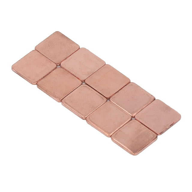 Heatsink Thermal Copper Pad, 20 Pcs Copper Heat Sink Red Copper 15x15mm Fast Dissipation Computer Sink Shim Heatsink Thermal, Computer Heatsinks