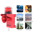 thumbnail image 3 of Alarma de luz de sonido industrial, alarma de bocina estroboscópica lideró impermeable de 130db para taller de fábrica, 3 of 7