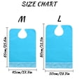 thumbnail image 3 of Waterproof Oil-Resistant Adult Bib No-Wash Design With Bottom Pocket for Elderly Patients Home Dining Daily Meals Nursing Care(Pink L), 3 of 5