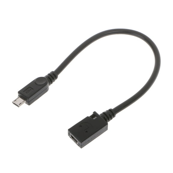 Necvior Mini USB Female to Micro USB Male HighSpeed Data Sync OTG Power Supply Charging Cable 22cm for Phone PC