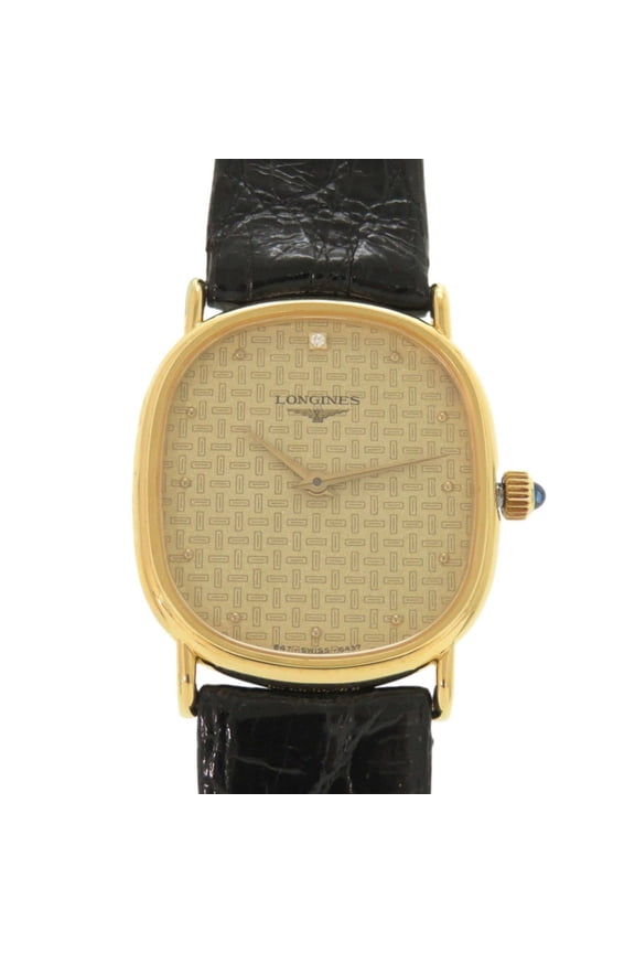 Pre-Owned Longines 0037, a single diamond, manual winding, stainless steel,...