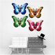thumbnail image 4 of 3d para mariposa, arte del hierro, decoración de pared, coloridas mariposas colgantes, jardín del hogar, 4 of 4