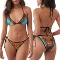thumbnail image 3 of Gaeub Cute Cow Sunflowers Art Print Women's Triangle Bikini,String Bikini Set,Two Piece Swimsuit Bathing Suits, 3 of 6