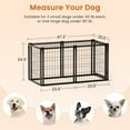 thumbnail image 5 of Dog Crate 47.2" Dog Kennel for Small Medium Dogs, Puppy Dog Playpen with Top, Pet Cage, Indoor, Black.47.2"L x 22"W x 24"H., 5 of 17