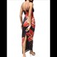 thumbnail image 3 of Vestido Floral para Mujer, Verano 2025, con Tirantes Finos, Ajustado, de , para Vacaciones en la Playa. Negro M, 3 of 10