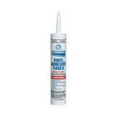 Adhesive Caulk, Vinyl, All-Purpose, Translucent, 10.3 oz. cartridge