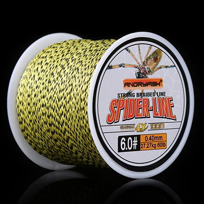 4 Strands 100m PE Braided Fishing Line Camouflag Yellow Brown and