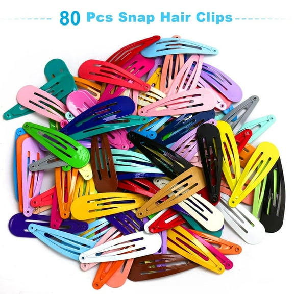 120/80/60Pcs Colorful BB Hair Clips for Girls Water Drop Shape Hairpin Princess Barrette Simple Snap Clip Girls Hair Accessories