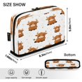 thumbnail image 3 of Standing Pencil Case with Base Large Capacity Stationery Pouch Pen Bag with Zipper for Women Men Cute Yaks Cow Pattern, 3 of 7