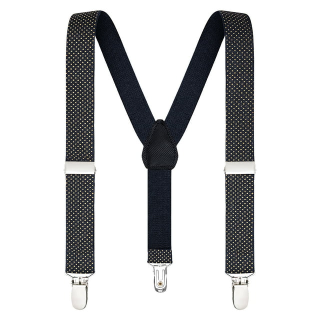 Buyless Fashion Adjustable Suspenders for Kids Toddlers Baby Elastic Solid Color 1 Inch - Y Back Design