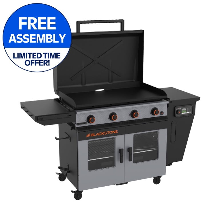 Blackstone Bronco Outdoor Combo Griddle with Air Fryer, 4-Burner
