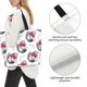 thumbnail image 3 of Disketp Cute Poodle Dog Bolsa Tote Estampada para Mujer, Bolso de Hombro y de Mano para Compras y Viajes, 3 of 8