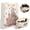 Colorful, variant on 2 Pack Canvas Tote Bag with Makeup Pouch Aesthetic Cute Women Reusable Canvas Bag for Shopping Work Travel Vacation Grocery