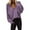 Purple, variant on Fiaer Womens Plus Size Sweater Deep V Neck Baggy Fall Long Sleeve Solid Casual Trendy Comfort Tops for Daily Wear Purple XL