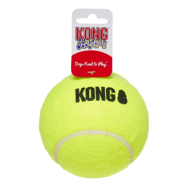 Kong Airdog Squeaker Tennis Ball Dog Toy Yellow Extra Large Walmart Com Walmart Com
