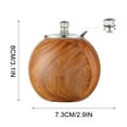 thumbnail image 3 of Usmixi Wooden Salt and Pepper Grinder, Wood Mill, Salt and Pepper Grinders, Manual Salt or Pepper Grinder, Crafted of Solid Acacia Wood with Stainless Steel Core, Refillable Salt & Pepper Mills, 3 of 5
