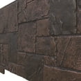 thumbnail image 3 of Ekena Millwork 49"W x 24 1/2"H x 1 1/4"D Castle Rock Stacked Stone, EverStone Faux Stone Siding Panel, Dark Tobacco, 3 of 9
