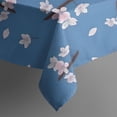 thumbnail image 5 of Pioneer Flower Floral Print Pattern Square Tablecloth,Waterproof Square Table Cover,Wipeable Spillproof Washable Table Cover for Home Kitchen Party Decor 52"x52"(132x132cm), 5 of 6