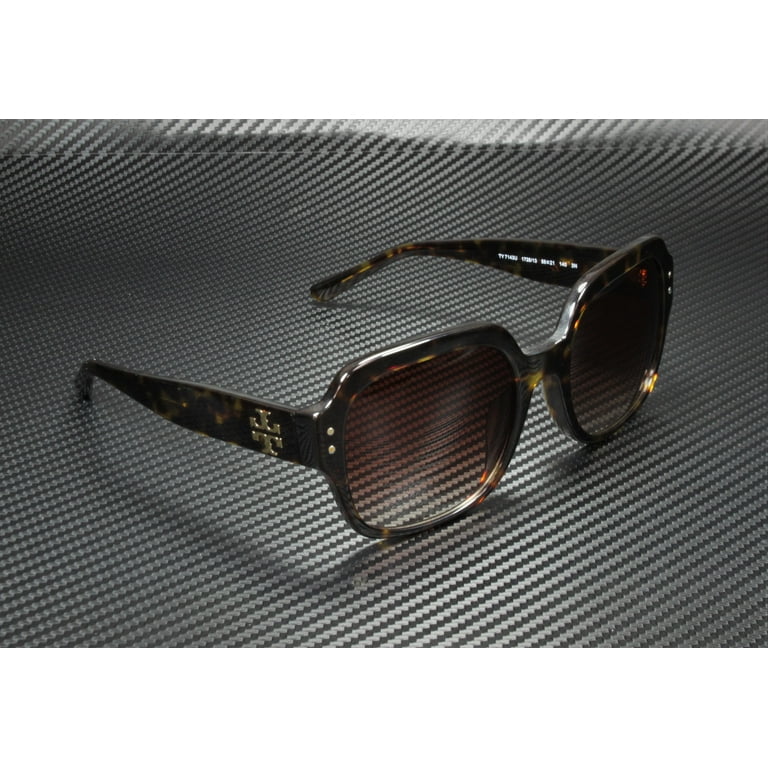 Tory Burch TY 7143U Plastic Womens Square Sunglasses Dark Tortoise