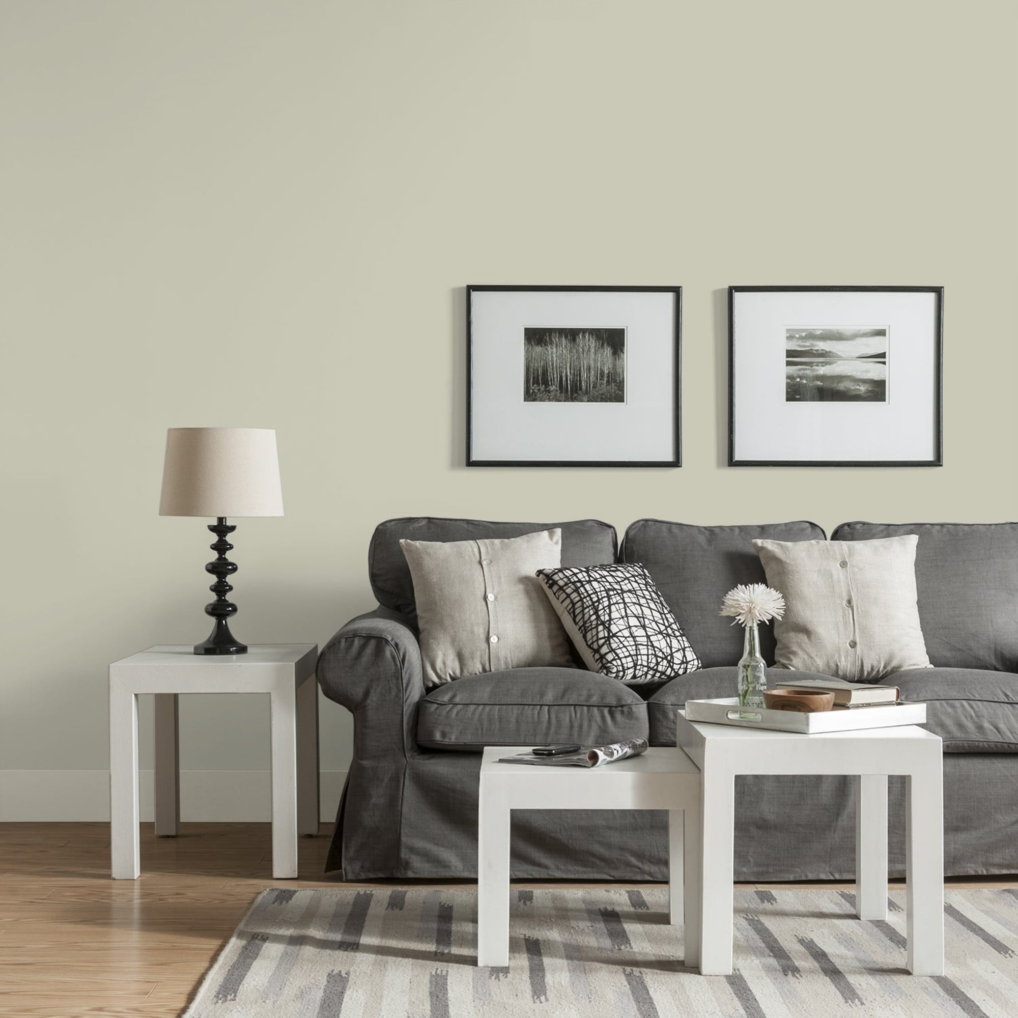 Glidden Fundamentals French Gray Linen / Grey, Eggshell Interior Paint, 1 Quart
