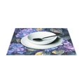 thumbnail image 3 of Ryvnso Placemats Set of 4 Hydrangeas Flowers Leaves Dining Mats Heat-Resistant Non-Slip Washable Table Mat, 3 of 8