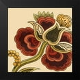 thumbnail image 2 of Vess, June Erica 15x15 Black Modern Framed Museum Art Print Titled - Paprika Floral I, 2 of 5