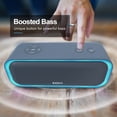 thumbnail image 3 of DOSS SoundBox Pro Altavoz Bluetooth con sonido estéreo de 20 W, graves extra activos, IPX6 resistente al agua, Bluetooth 5.0, emparejamiento TWS, luces multicolores, tiempo de reproducción de 20 horas, 3 of 5