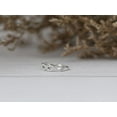 thumbnail image 4 of Blue Jewel 14K White Gold Plated Diamond Ring - 0.4 Ct Round Brilliant Cut Diamond Rings - Infinity Twisted Cross Over Shank Engagement Rings for Women's - Latest Engagement Diamond Rings, 4 of 9