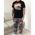 thumbnail image 2 of Hot Wheels Mens Black Short Sleeve Long Leg Pyjama Set, 2 of 7
