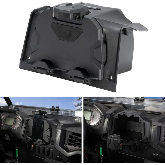 A & UTV PRO Electronic Device Holder with Storage Box Organizer Tray for Polaris RZR