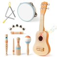thumbnail image 1 of Set de instrumentos musicales Vanplay Kids 2-4 años con ukelele, 1 of 6