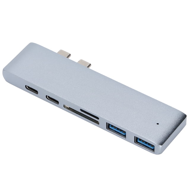 Adaptador USB, estación de acoplamiento 7 en adaptador multipuerto USB tipo C Diseño a prueba de futuro