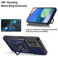 thumbnail image 5 of Rugged Case for Samsung Galaxy A32 5G Shockproof Phone Case with Camera Lens Slide Cover and Ring Holder Kickstand, Support Magnet Car Mount, Military Grade Heavy Duty Protection Cover, Blue, 5 of 7