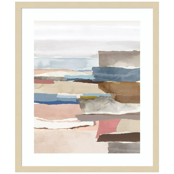 Amanti Art Pink Beach Memories Wood Framed Wall Art Print