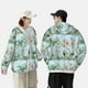 thumbnail image 4 of Fotbe Chinoiserie Floral Palm Tree Chaqueta con Protección Solar UPF 50+ para Hombre y Mujer, Camisa con Capucha y Bolsillos-Small, 4 of 7