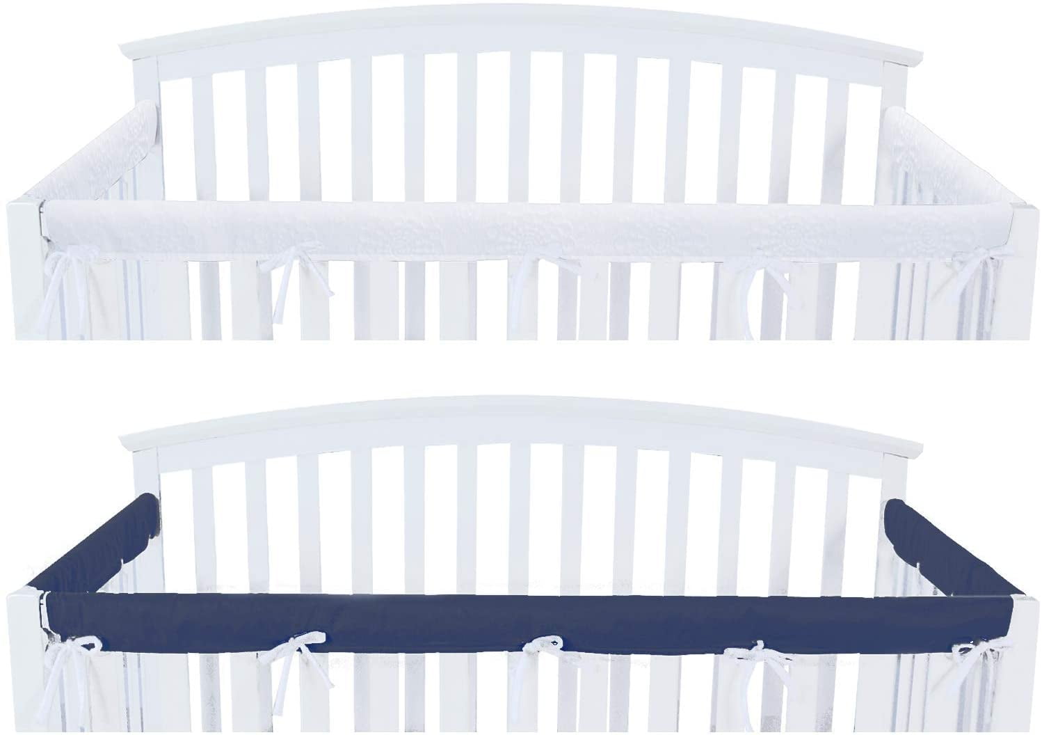 3 Piece Crib Rail Cover Protector Safe Teething Guard Wrap for