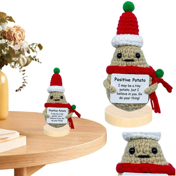 Muñecas Punto Creativas Habitación Tejidas Con Pepinillos Navideños Ganchillo