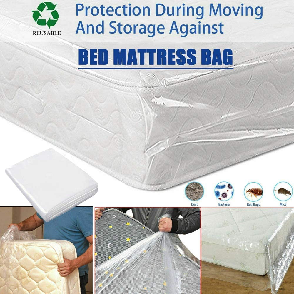 CHXIHome Transparent Waterproof Moving House Storage Household Mattress  Protector, Dust Cover, Mattress Cover, Protective Case(150X240X35CM) 高級感