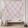 thumbnail image 5 of Pink Geometric Tapestry for Bedroom Wall Hanging Tapestry, Modern Striped Abstract Art Aesthetics Ceiling Backdrop Tapestries Poster Blanket Wall Decor for Teens Room Living Room Dorm 39" x 59", 5 of 8