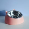 thumbnail image 3 of Milaget Bol pour Chat et Chien Surélevé Incliné Antidérapant Conteneur pour Chien Chat Rose, 3 of 5