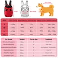 thumbnail image 3 of Dog Carrier Backpack, Adjustable Puppy Front Carrier Backpack, Ventilated Cat Chest Carrier for Hiking Camping Travel, Sling Bag for Small Medium Dog Cat Rabbit Puppies, Suit 13-15 lbs (Blue, XL), 3 of 9