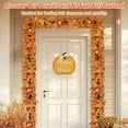thumbnail image 6 of Guvpev Fall Decor - 6FT Fall Garland for LED Lights, Artificial Fall Maple Leaves Garland with Pumpkins, Berry & Pine Cone, Gorgeous Fall Decorations for Mantel, Front Door, Fireplace, Window & Wall, 6 of 8
