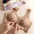 thumbnail image 5 of Women's Front Closure Posture Bra Women's Wireless Bra, Full Coverage Back Support Size Bras Available, Front Close(Beige,XL), 5 of 8